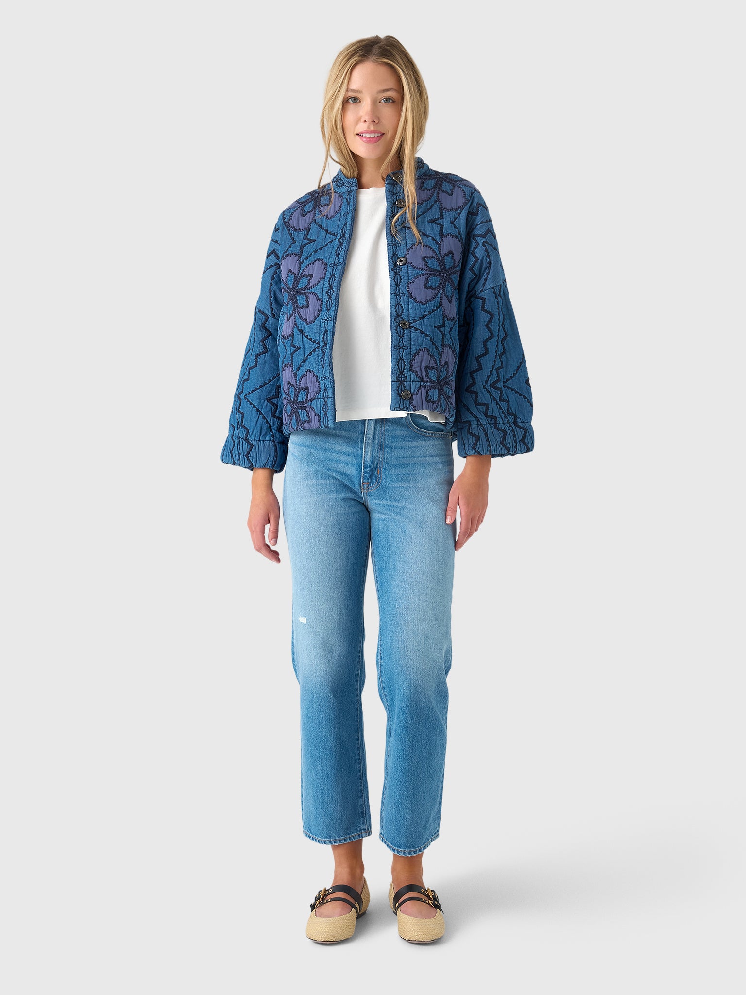 Essentiel Antwerp Women's Jatropha Embroidered Denim Jacket
