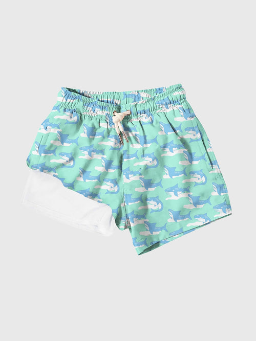 Bermies Boys' Jaws Swim Trunk