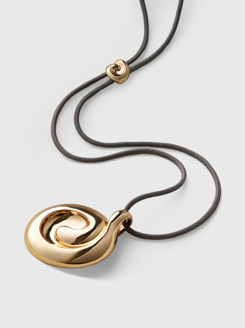 Jennybird Nico Mirror Pendant Rope Necklace - Saint Bernard
