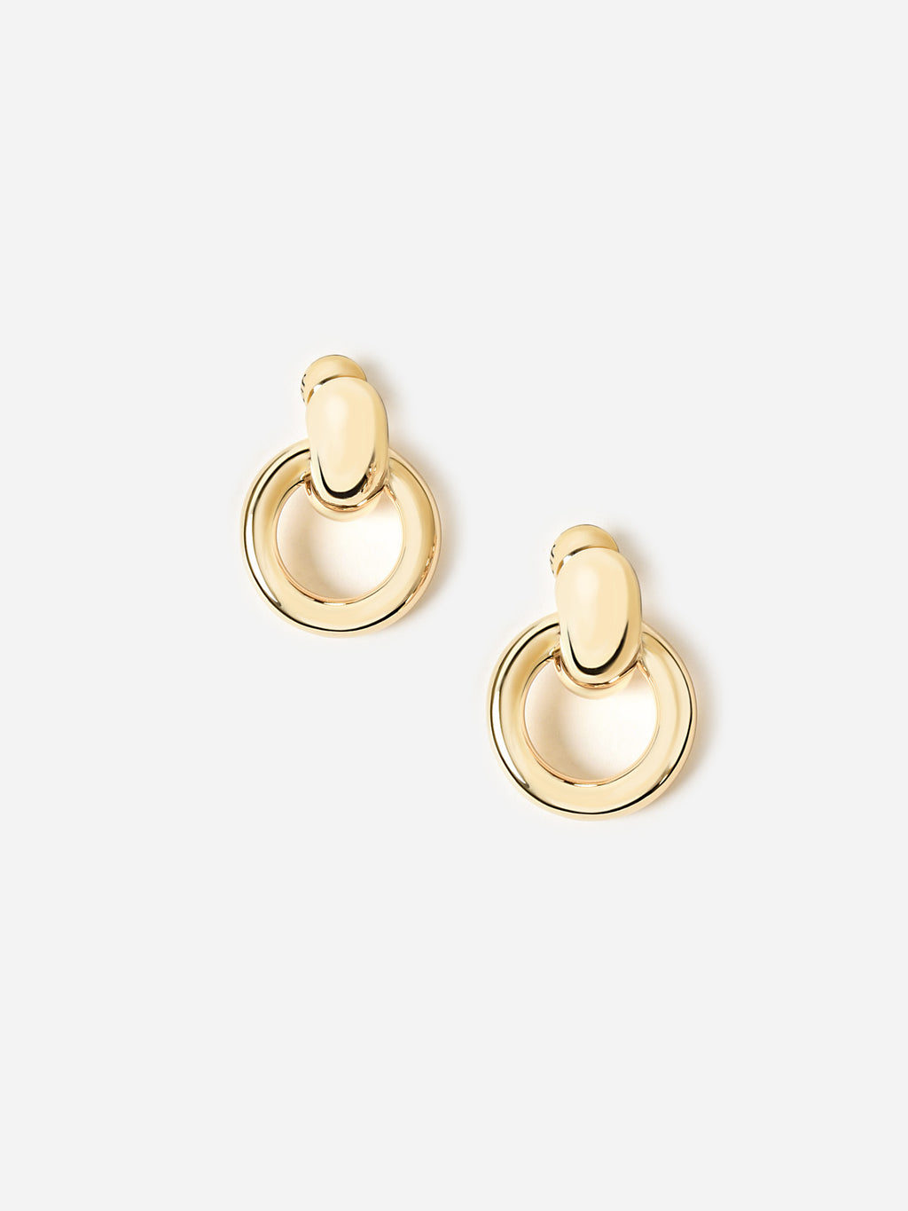 Jennybird Women's Puffy Faye Knocker Earrings - Saint Bernard