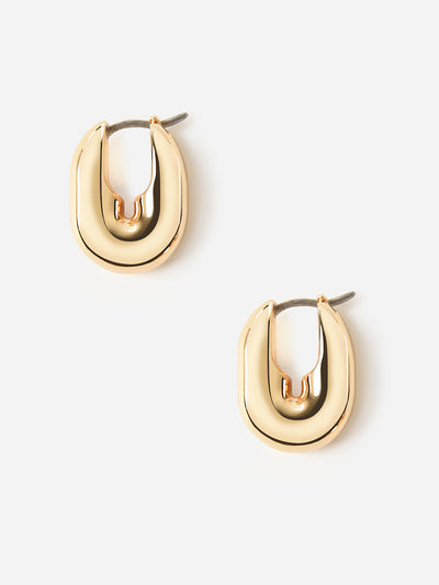 Jennybird Puffy U-Link Earrings - Saint Bernard