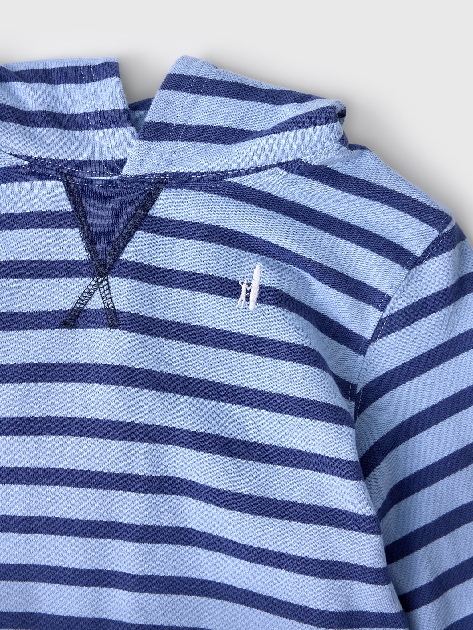 Johnnie-O Boys' Gilley Jr. Striped Pullover Hoodie - Saint Bernard