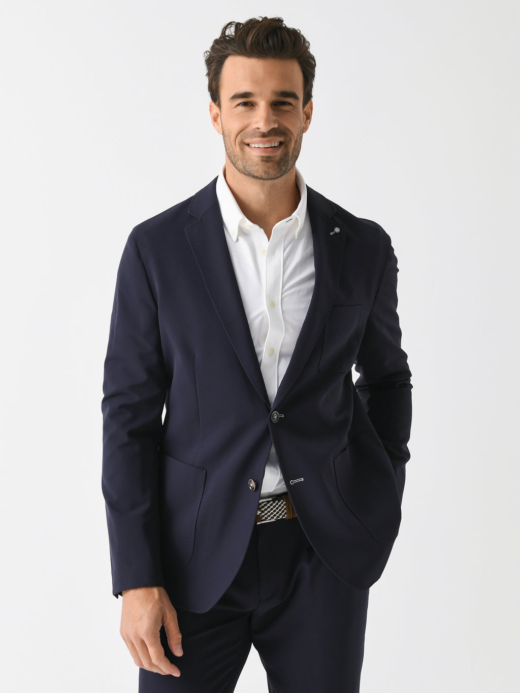 Blue Industry Men's Luxe Stretch Lounge Blazer - Saint Bernard