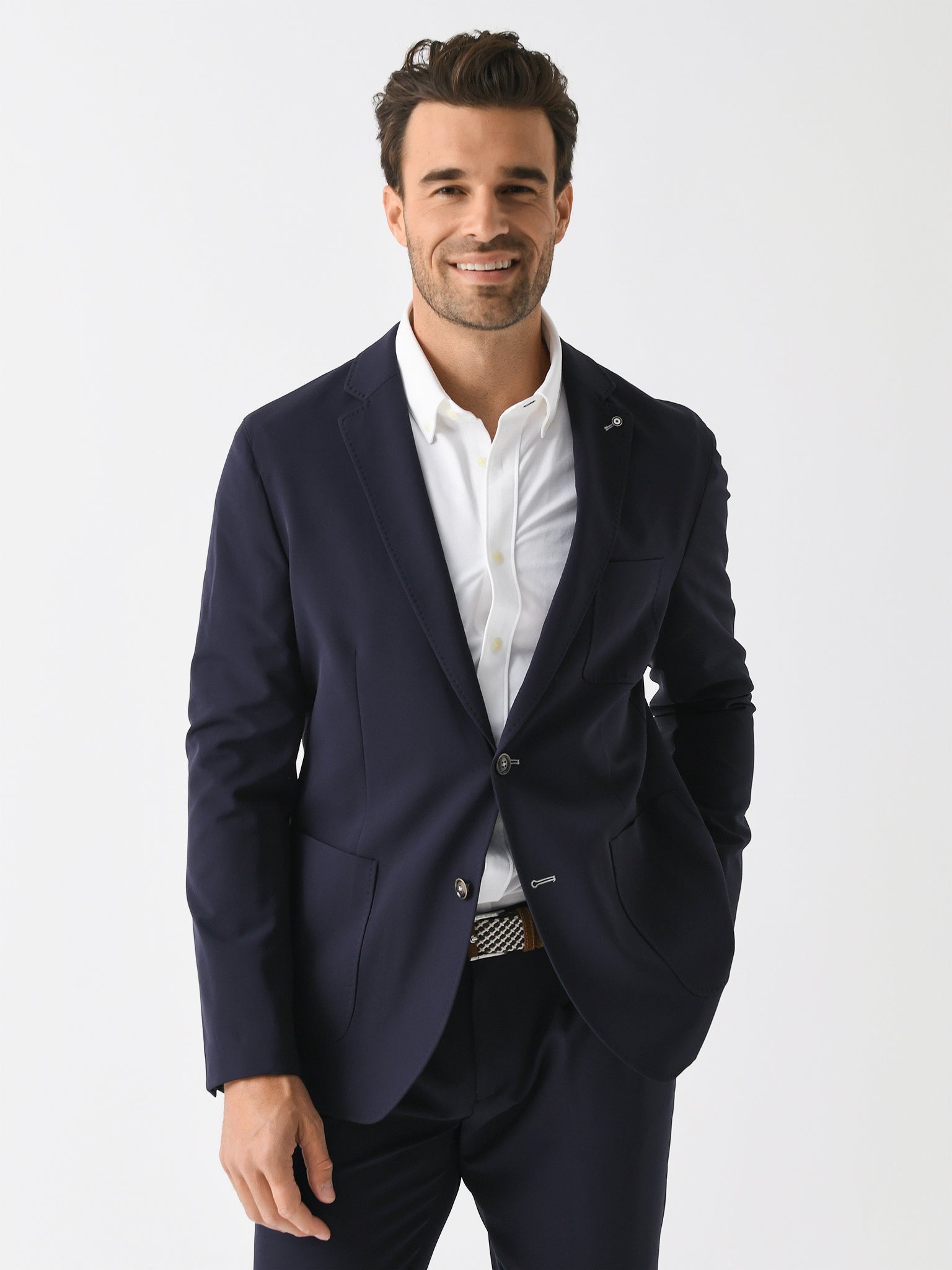 Blue Industry Men's Luxe Stretch Lounge Blazer - Saint Bernard