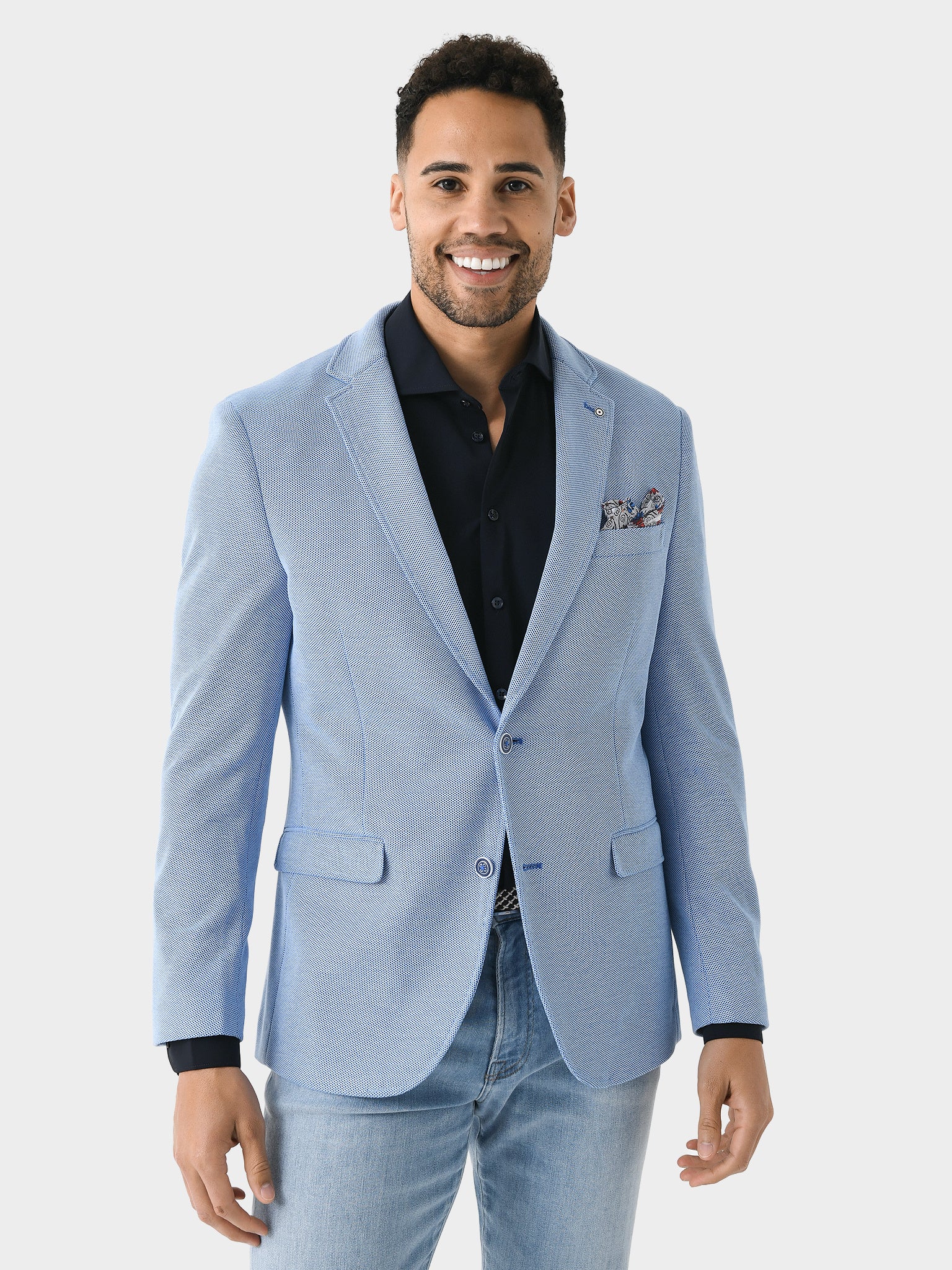 demi moore backless dress Blue Industry Men's Stretch Jacket, Navy, Polyester | Size: 50