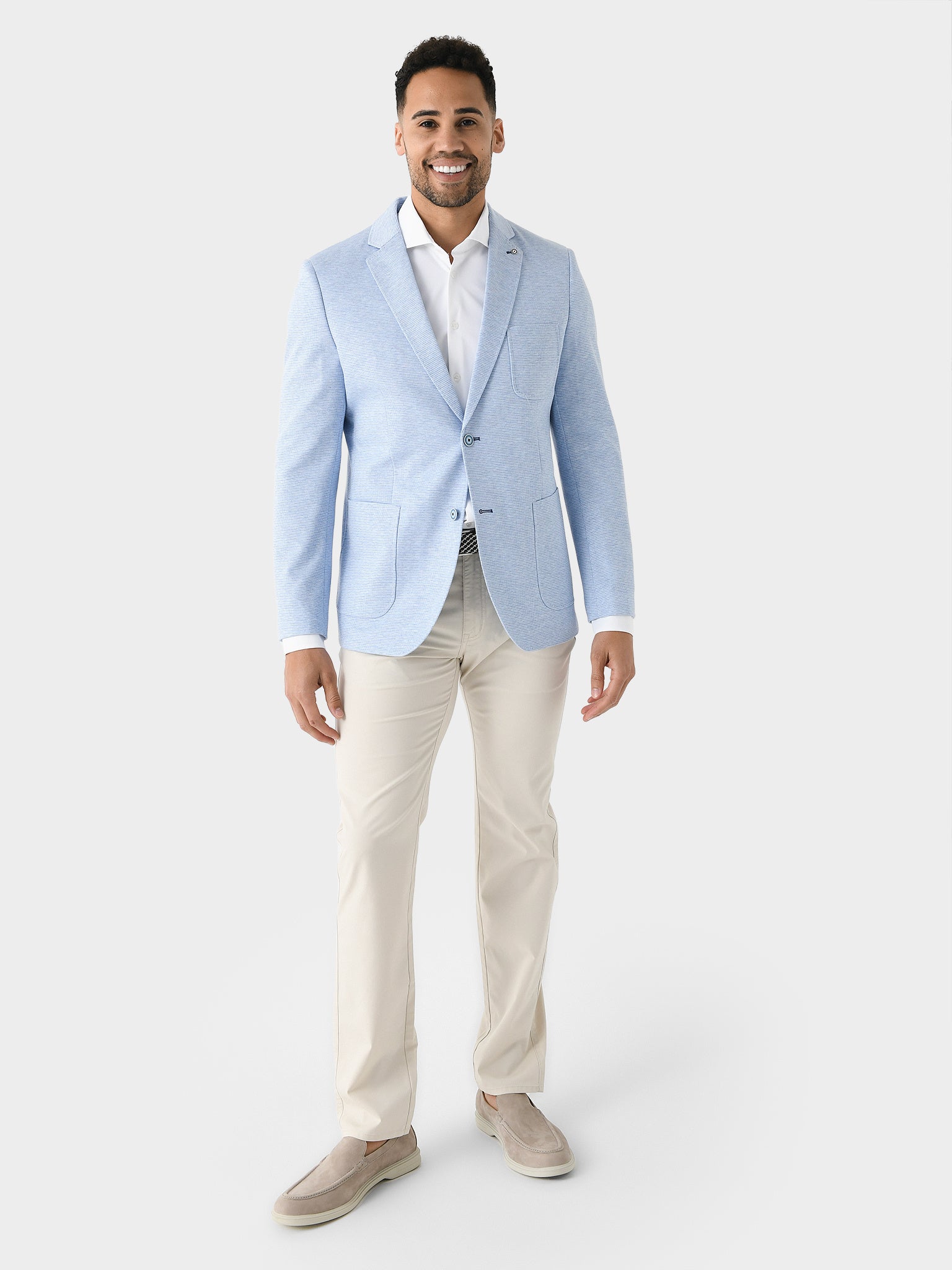 Blue Industry Men's Blue Stretch Blazer | $222.90 | Saint Bernard