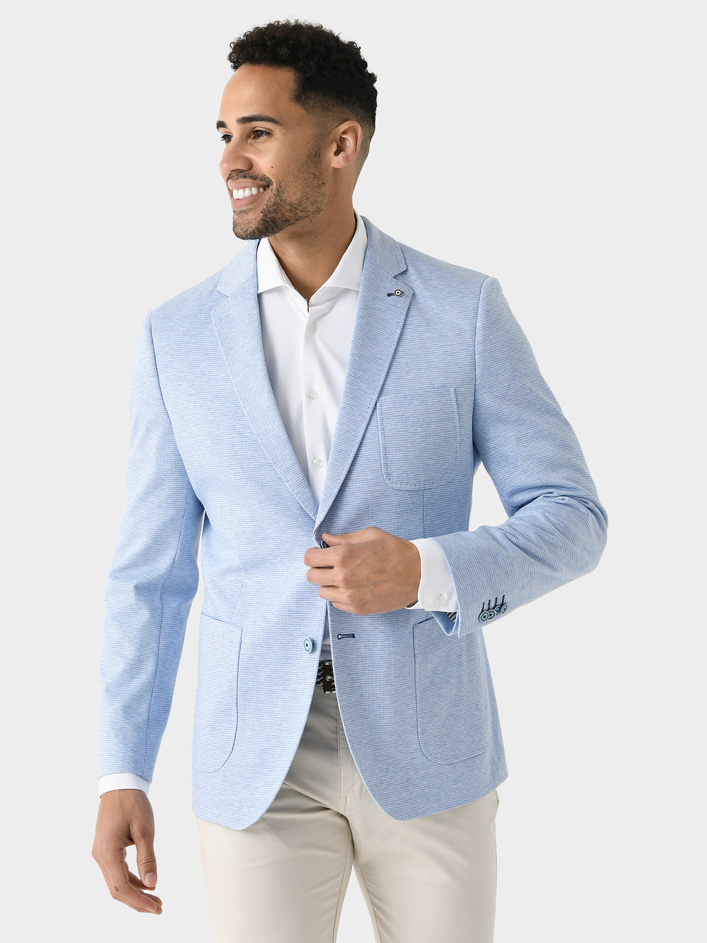 Blue Industry Men's Blue Stretch Blazer - Saint Bernard