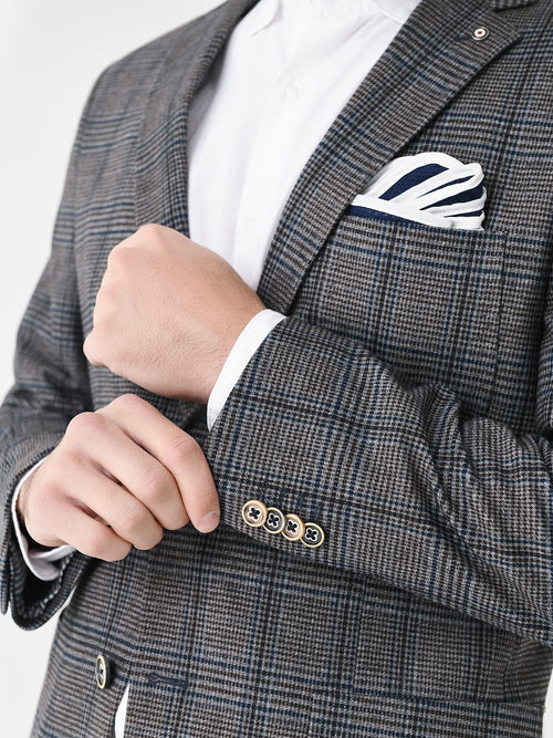 Blue Industry Men's Check Blazer