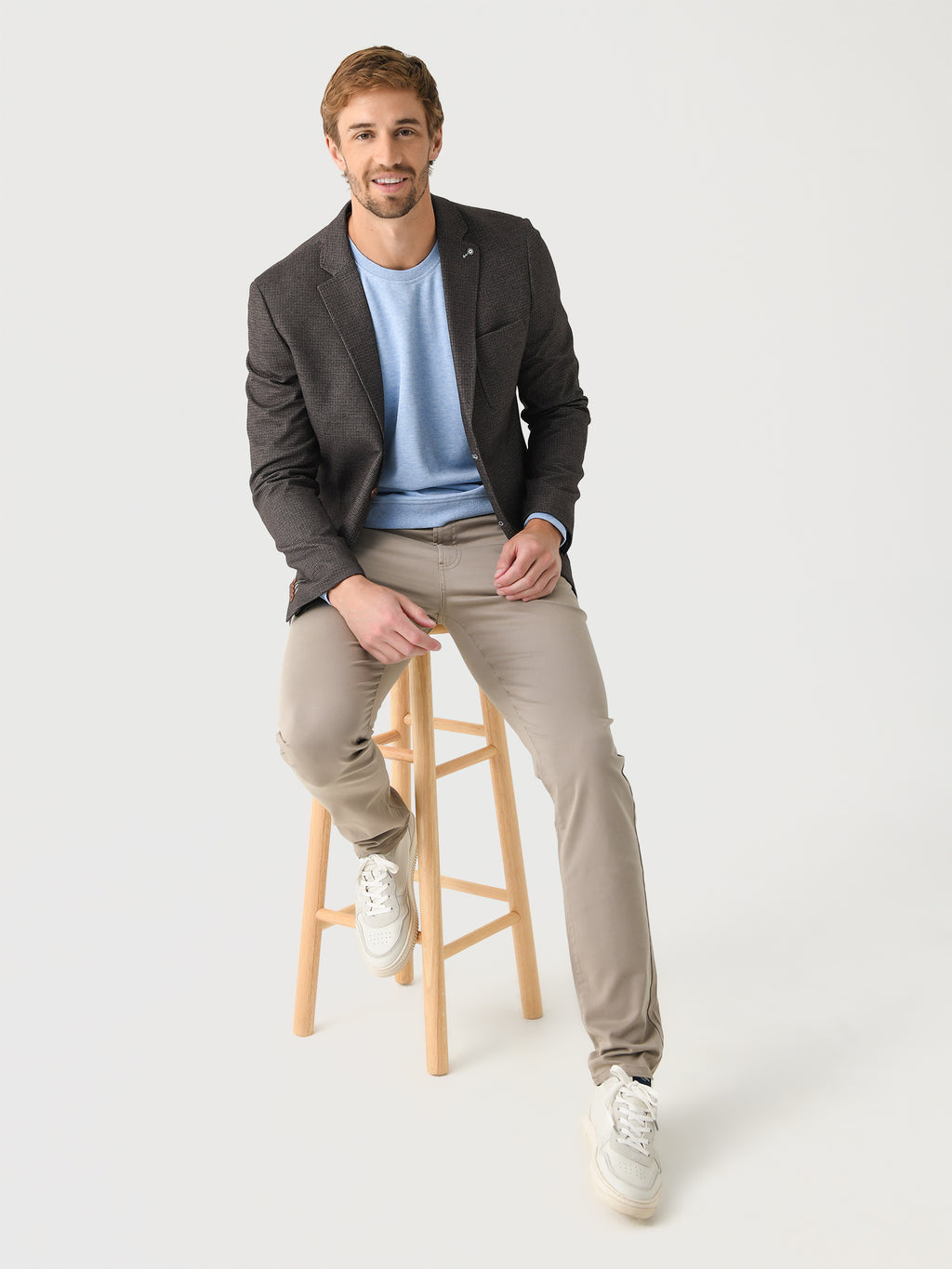 Blue Industry Men's Micro Fashion Pattern Blazer - Saint Bernard