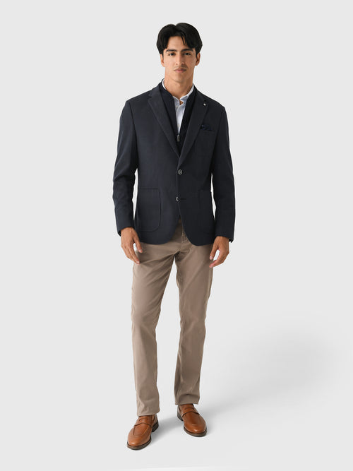 Blue Industry Men's Textured Inlay Blazer
