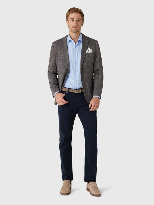 Blue Industry Men's Check Blazer - Saint Bernard