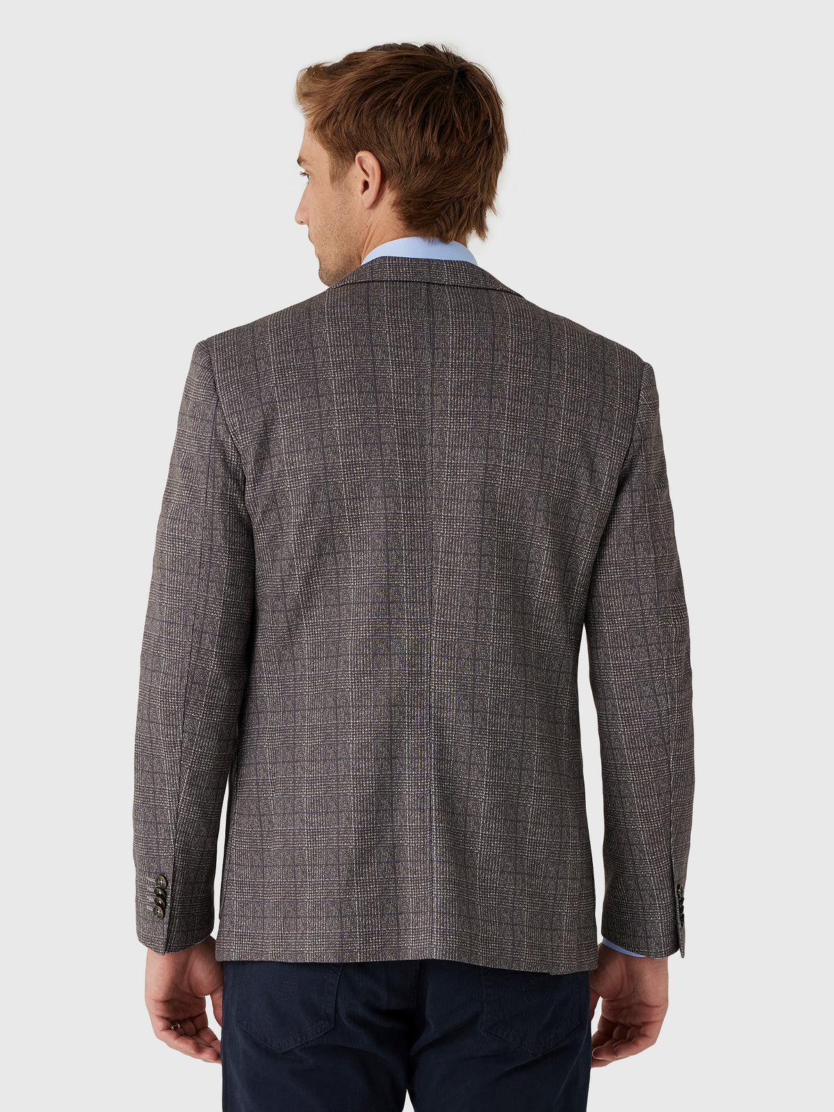 Blue Industry Men's Check Blazer - Saint Bernard