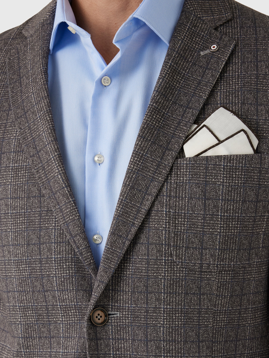 Blue Industry Men's Check Blazer - Saint Bernard