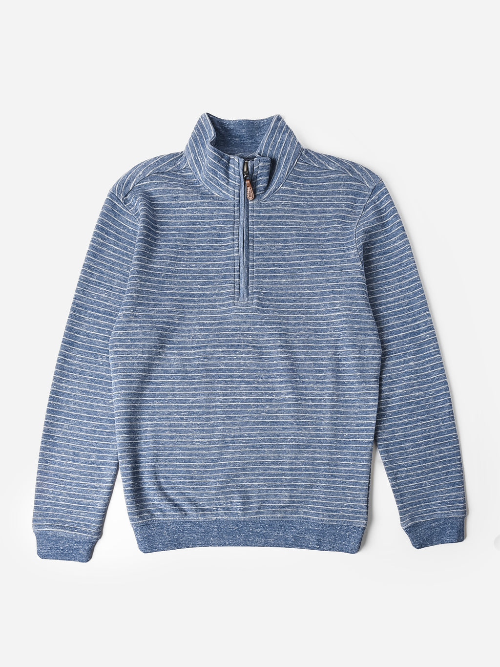 Johnnie-O Boys' Skiles Jr. Striped PREP-FORMANCE 1/4 Zip Pullover - Saint Bernard