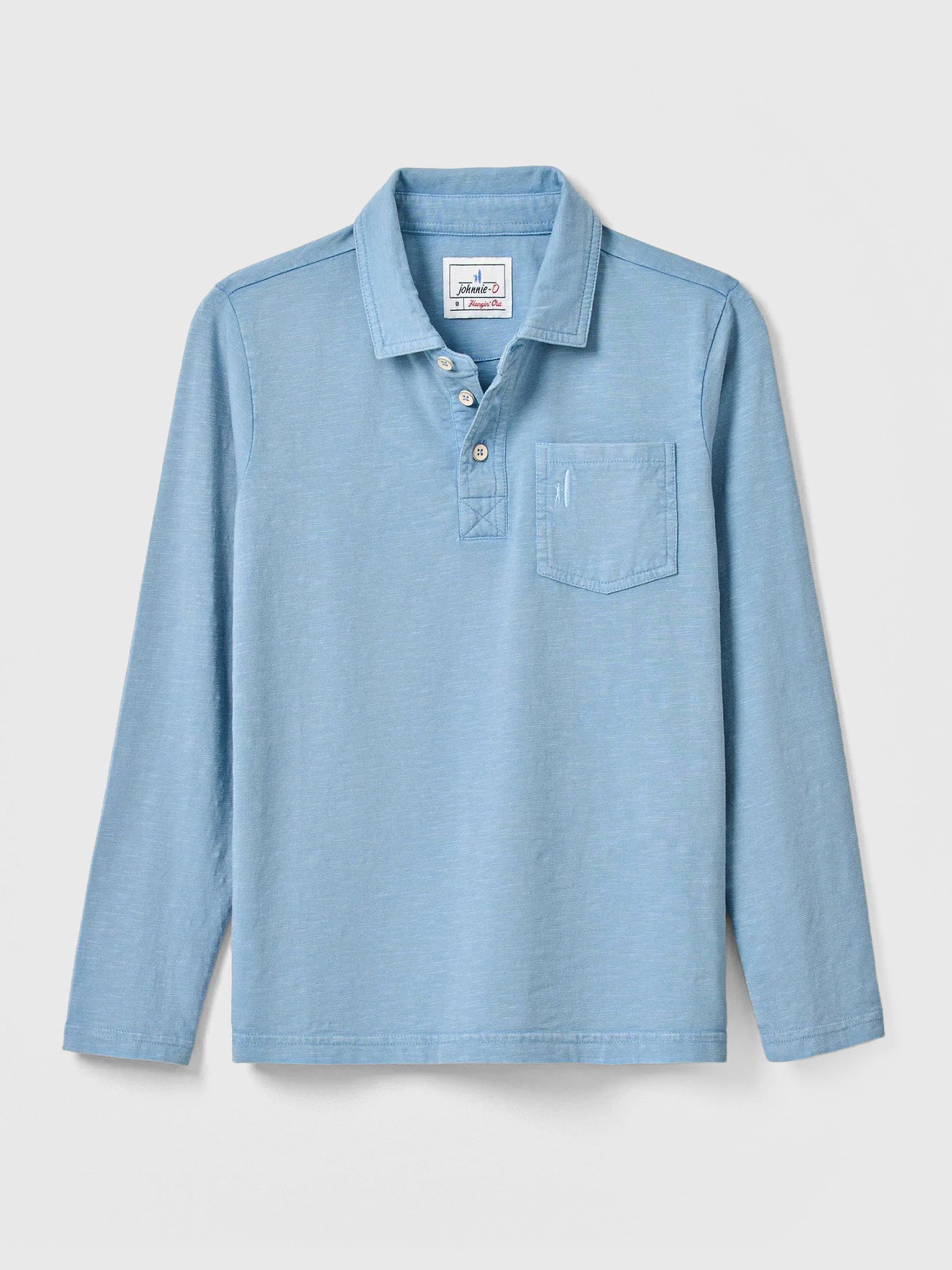 Johnnie-O Boys' Coastal Wash Jr. Long Sleeve Polo - Saint Bernard