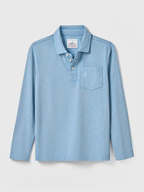 Johnnie-O Boys' Coastal Wash Jr. Long Sleeve Polo