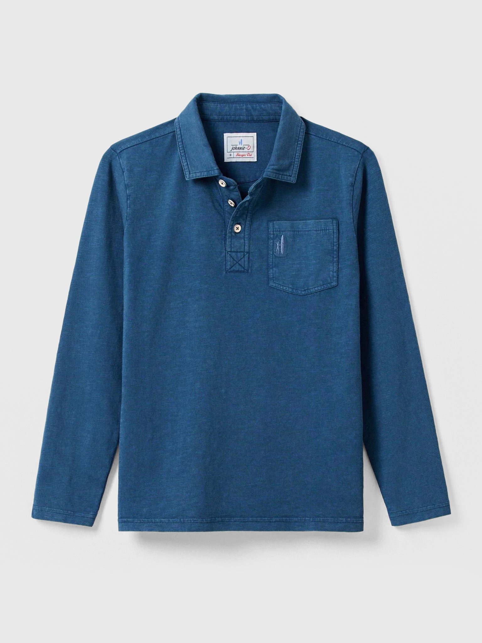 Johnnie-O Boys' Coastal Wash Jr. Long Sleeve Polo - Saint Bernard
