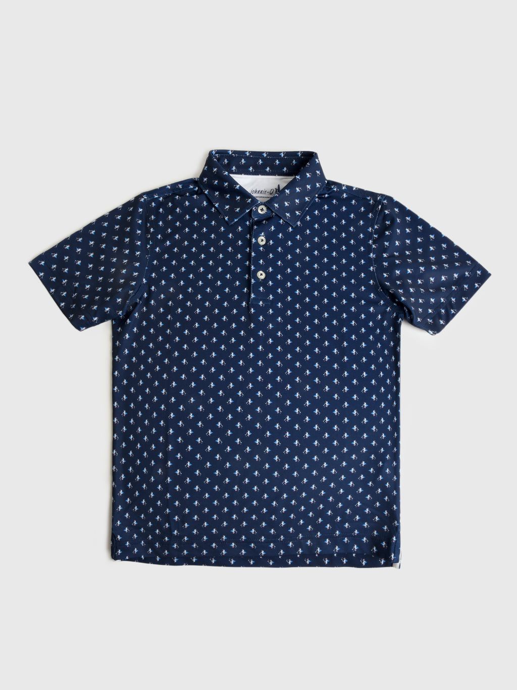 Johnnie-O Boys' For The Birdies Printed Jr. Performance Jersey Polo - Saint Bernard