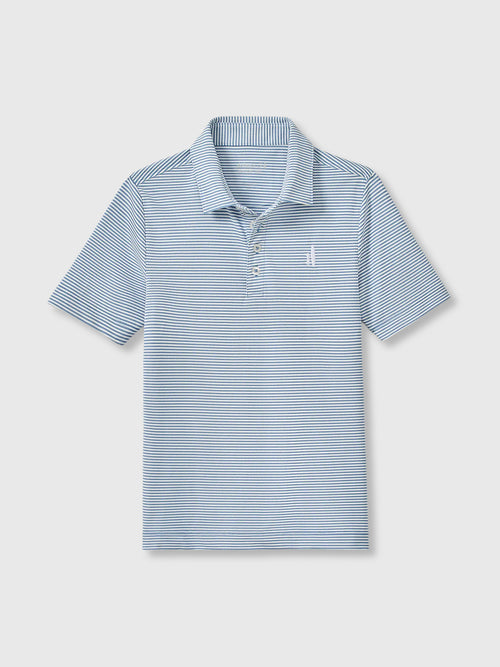 Johnnie-O Boys' Dru Jr. Performance Mesh Polo - Saint Bernard