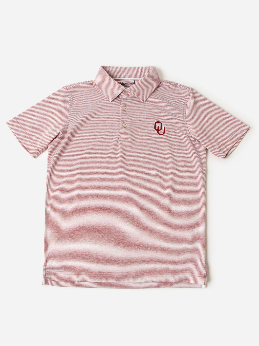Johnnie-O Boys' Collegiate Lyndon Striped Prep-Formance Jersey Polo - Saint Bernard