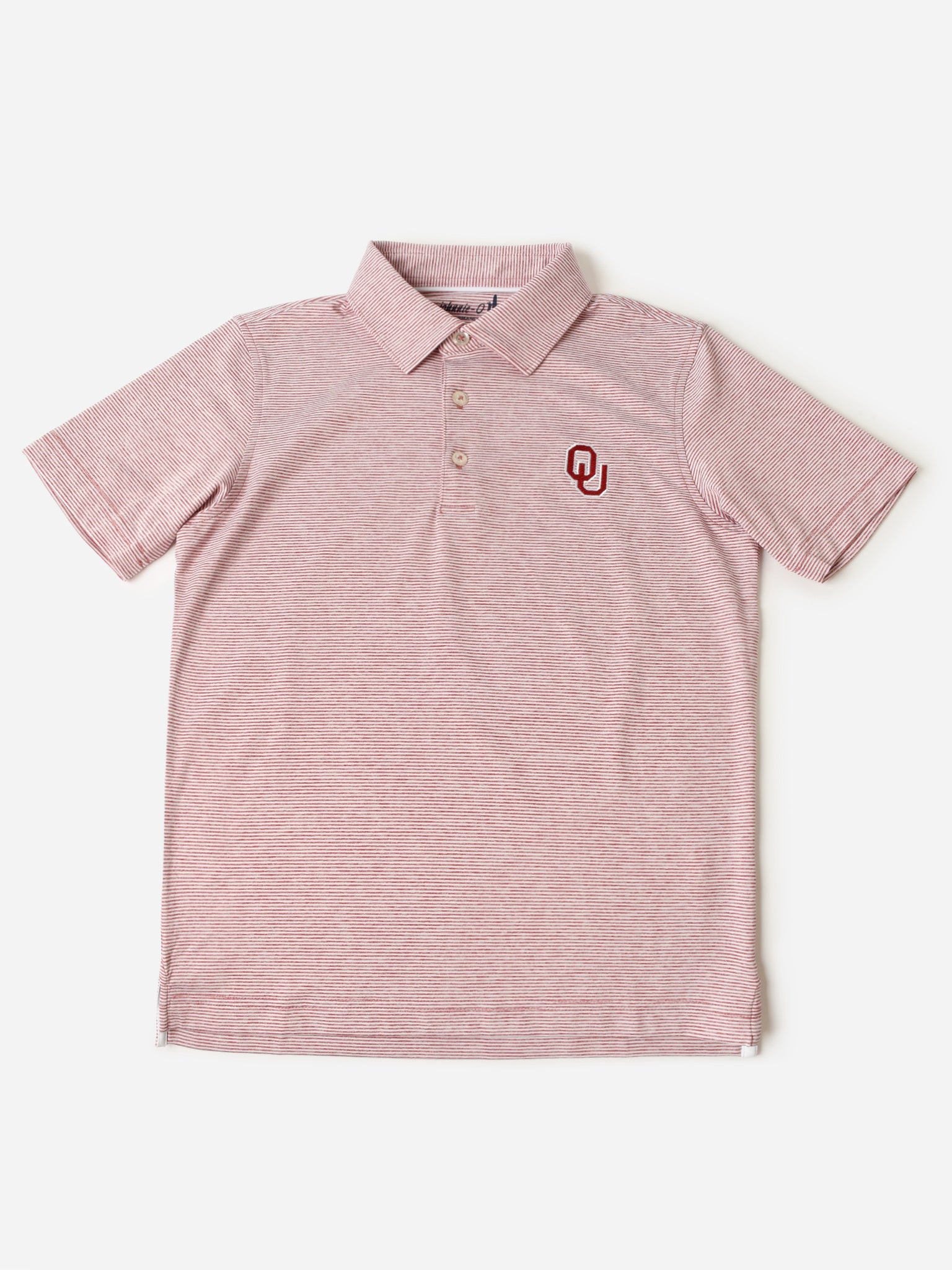 Johnnie-O Boys' Collegiate Lyndon Striped Prep-Formance Jersey Polo - Saint Bernard