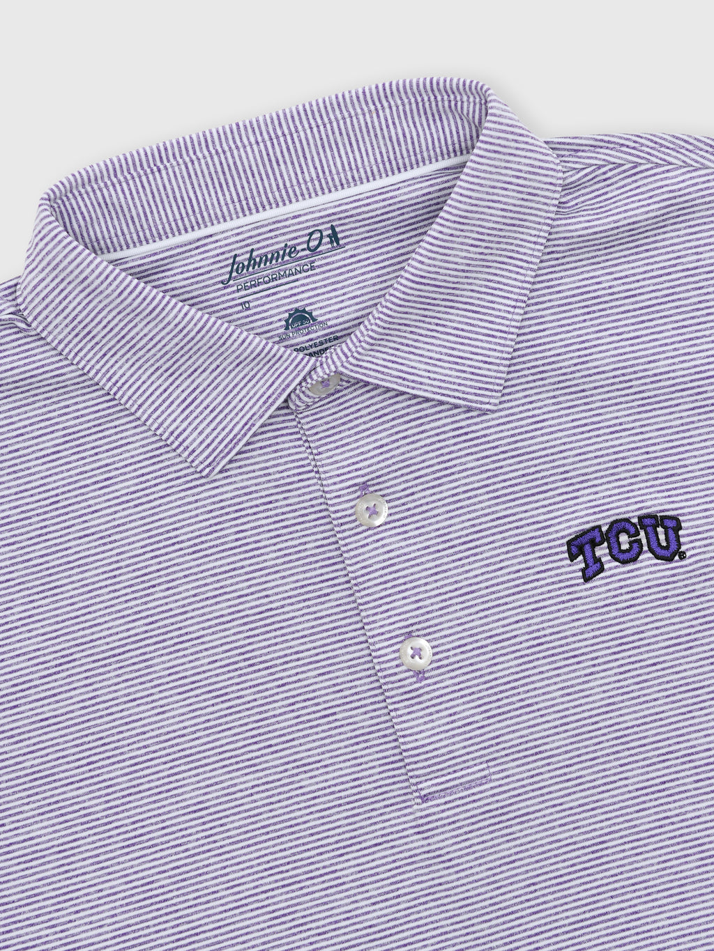 Johnnie-O Boys' Collegiate Lyndonn Jr. Striped Jersey Performance Polo - Saint Bernard