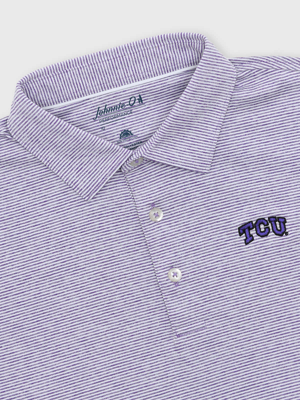 Johnnie-O Boys' Collegiate Lyndonn Jr. Striped Jersey Performance Polo - Saint Bernard