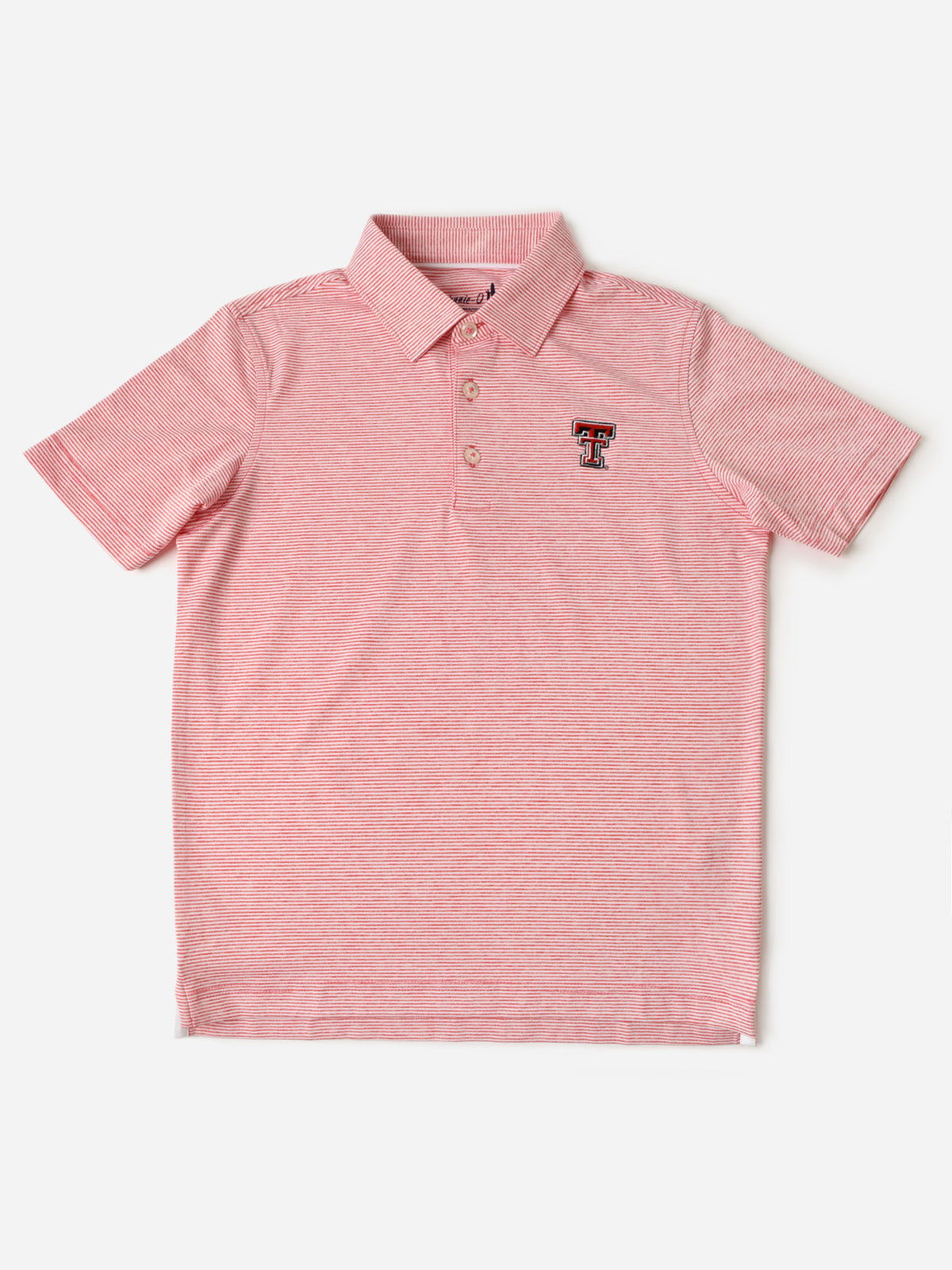 Johnnie-O Boys' Collegiate Lyndon Striped Prep-Formance Jersey Polo - Saint Bernard