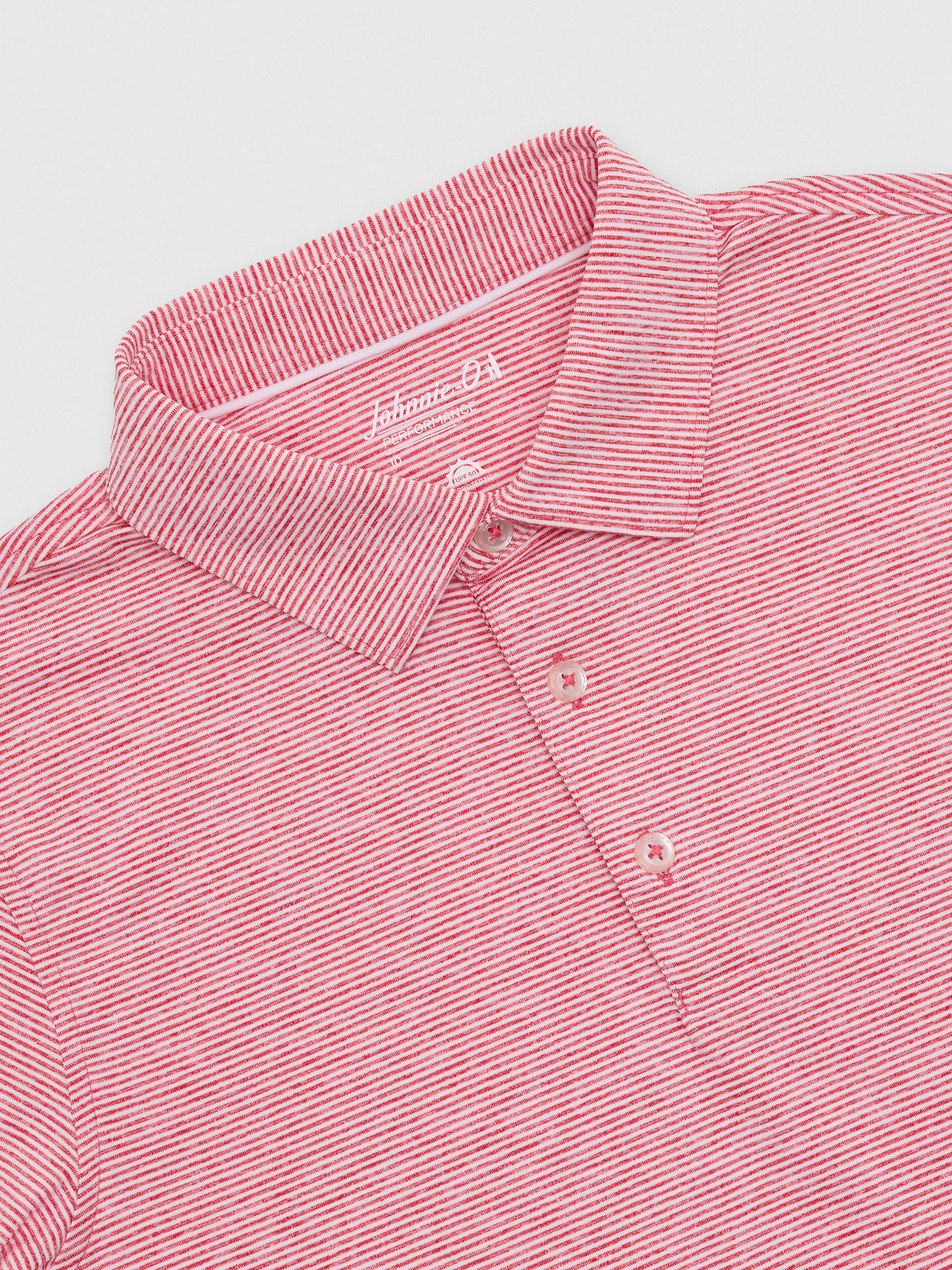Johnnie-O Boys' Lyndonn Jr. Striped Jersey Performance Polo - Saint Bernard