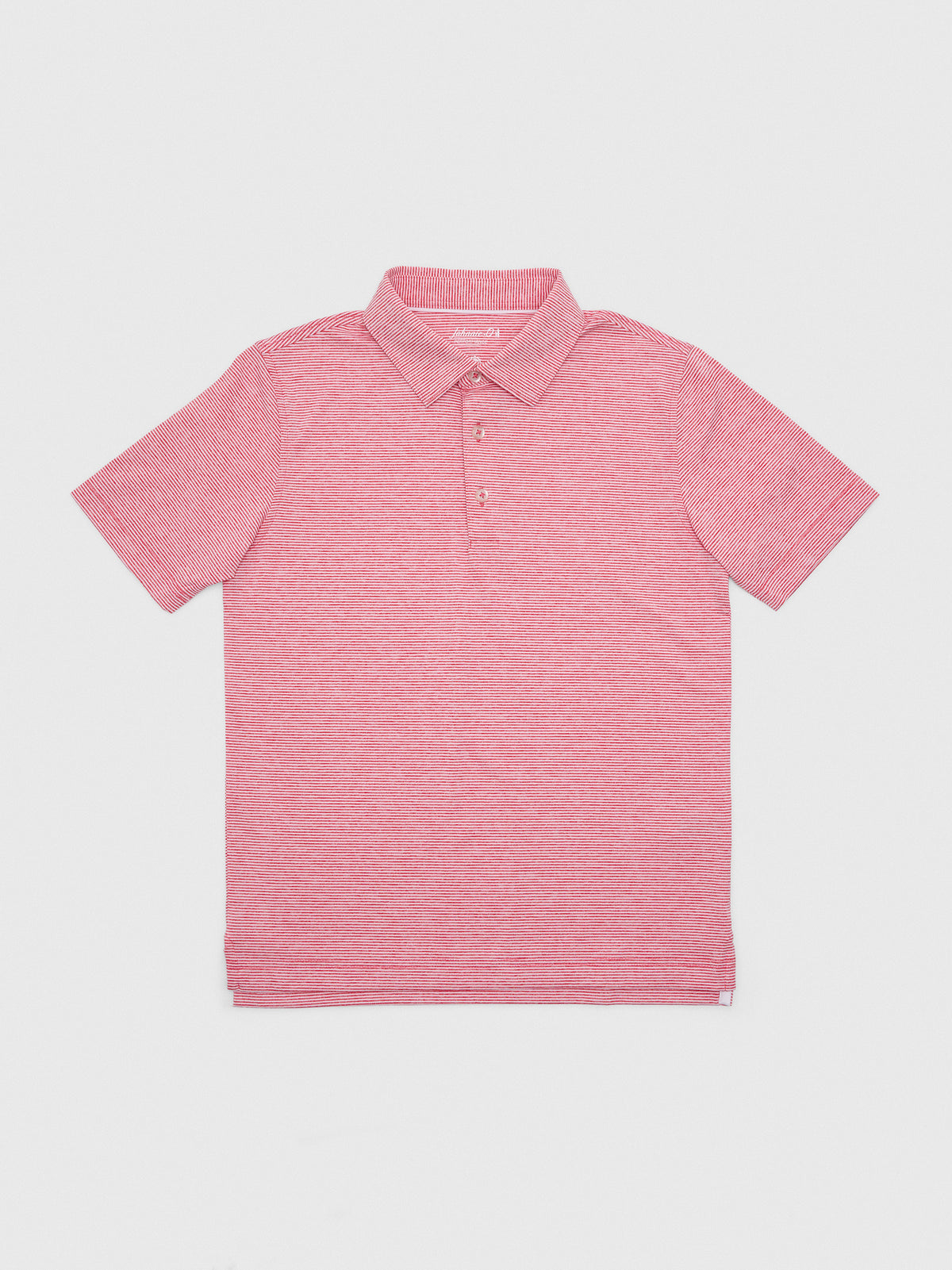 Johnnie-O Boys' Lyndonn Jr. Striped Jersey Performance Polo - Saint Bernard