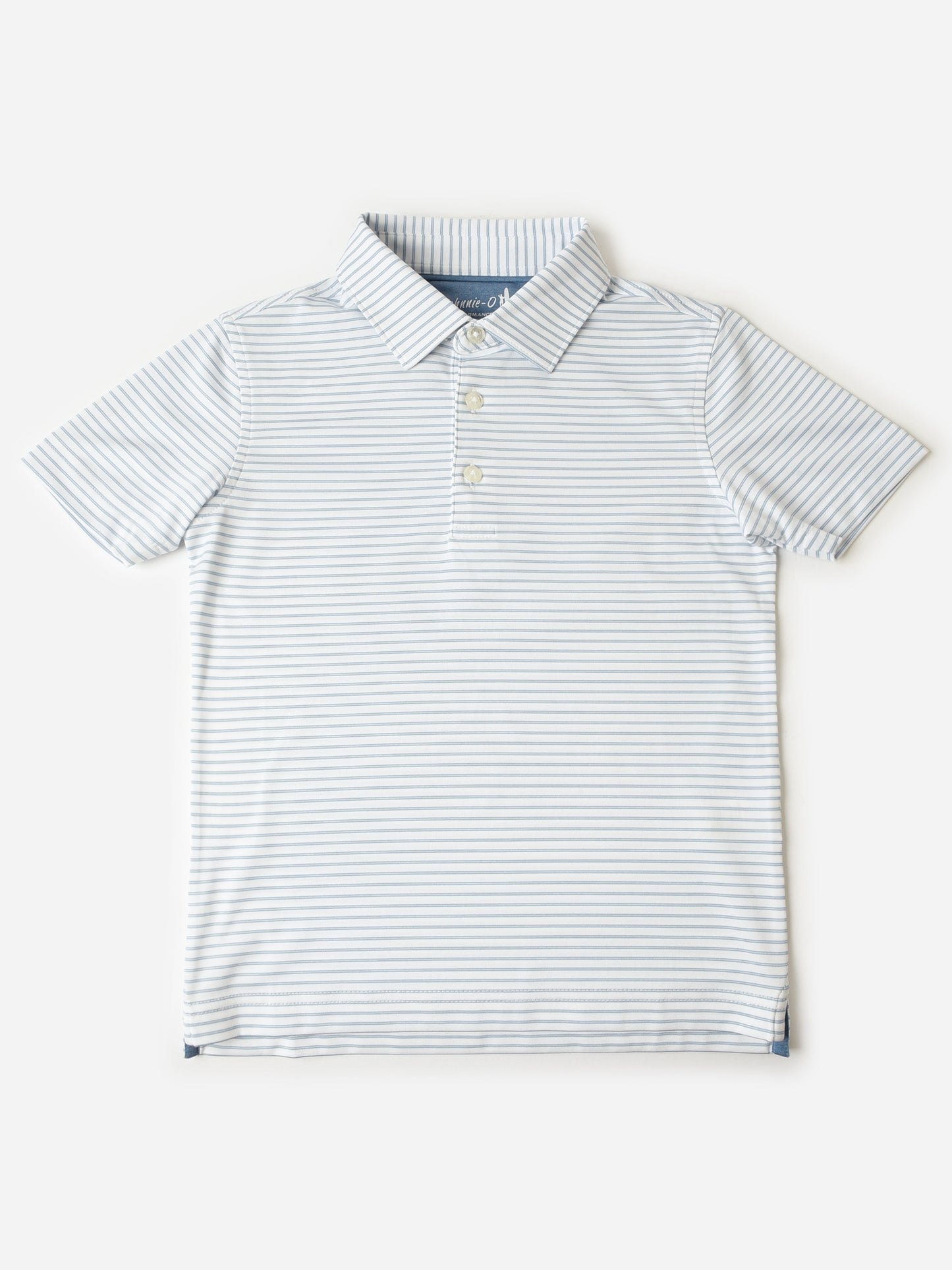 Johnnie-O Boys' Michael Jr. Stripe Jersey Performance Polo - Saint Bernard