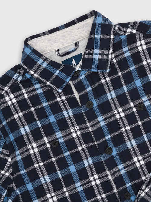 Johnnie-O Boys' Normie Jr. Brushed Twill Shacket - Saint Bernard