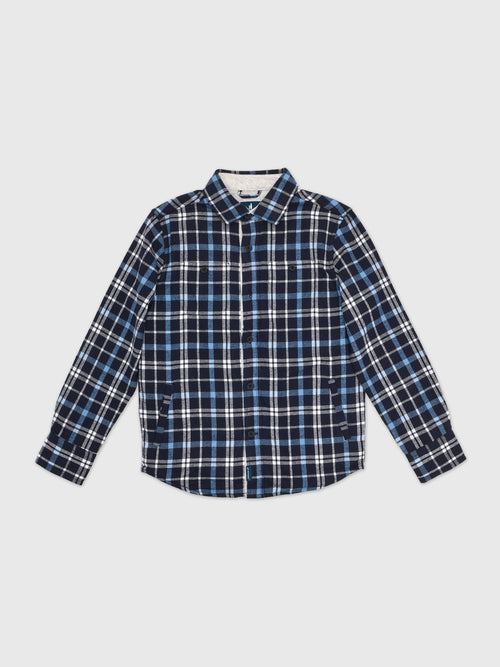 Johnnie-O Boys' Normie Jr. Brushed Twill Shacket - Saint Bernard
