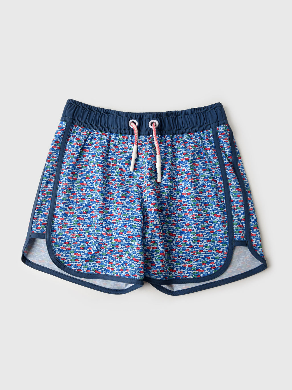 Johnnie-O Little Boys' Red Fin Blue Fin Jr. Swim Trunk - Saint Bernard