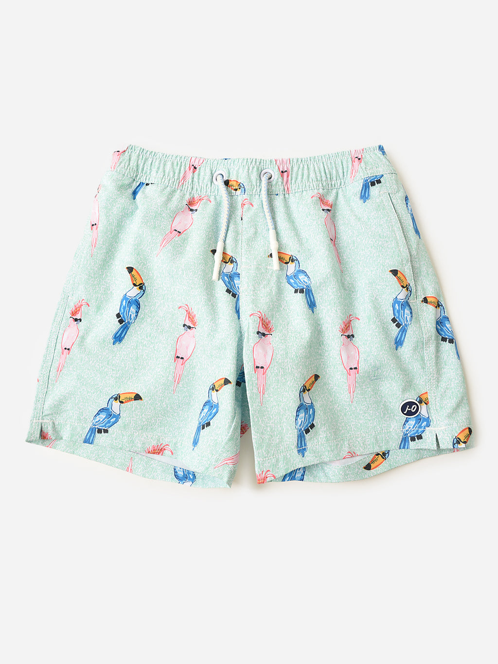 Johnnie-O Boys' Birds of Paradise Swim Trunk - Saint Bernard