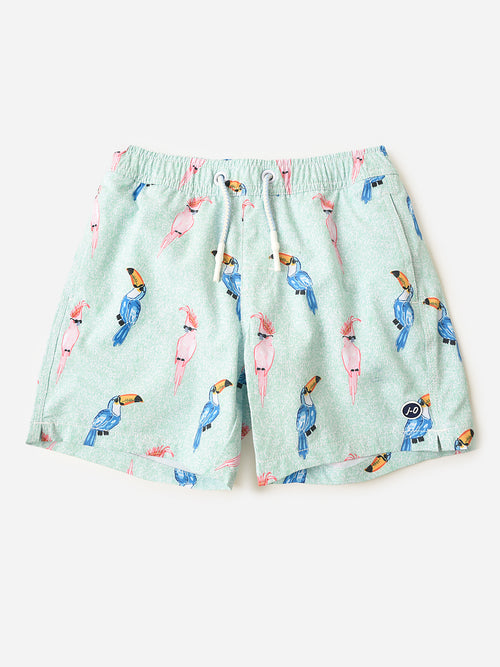 Johnnie-O Boys' Birds of Paradise Swim Trunk