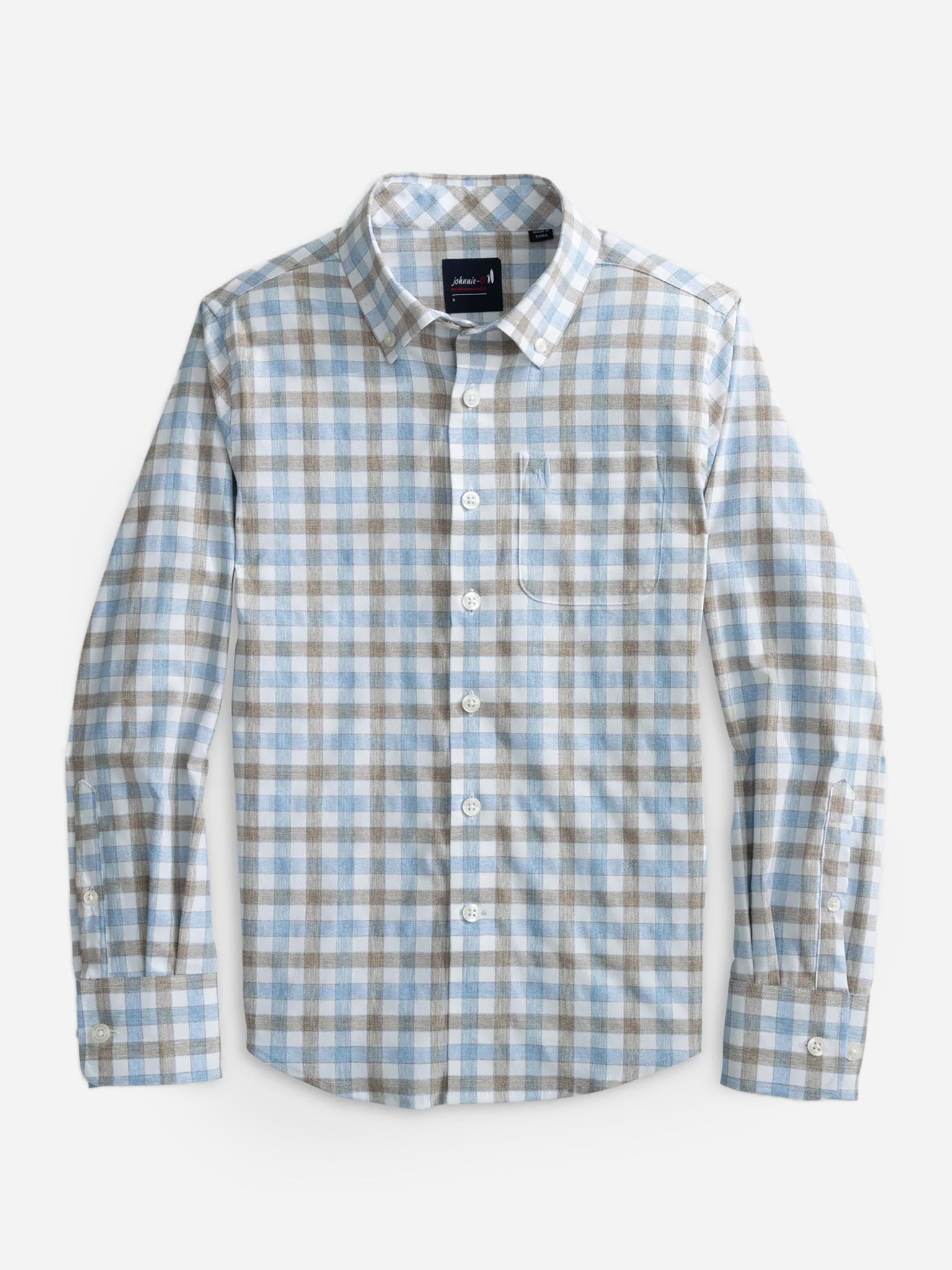 Johnnie-O Boys' McArthur Jr. Performance Button-Down Shirt - Saint Bernard
