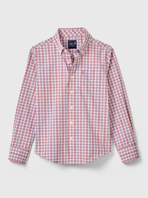 Johnnie-O Boys' Brantley Jr. Performance Button-Down Shirt