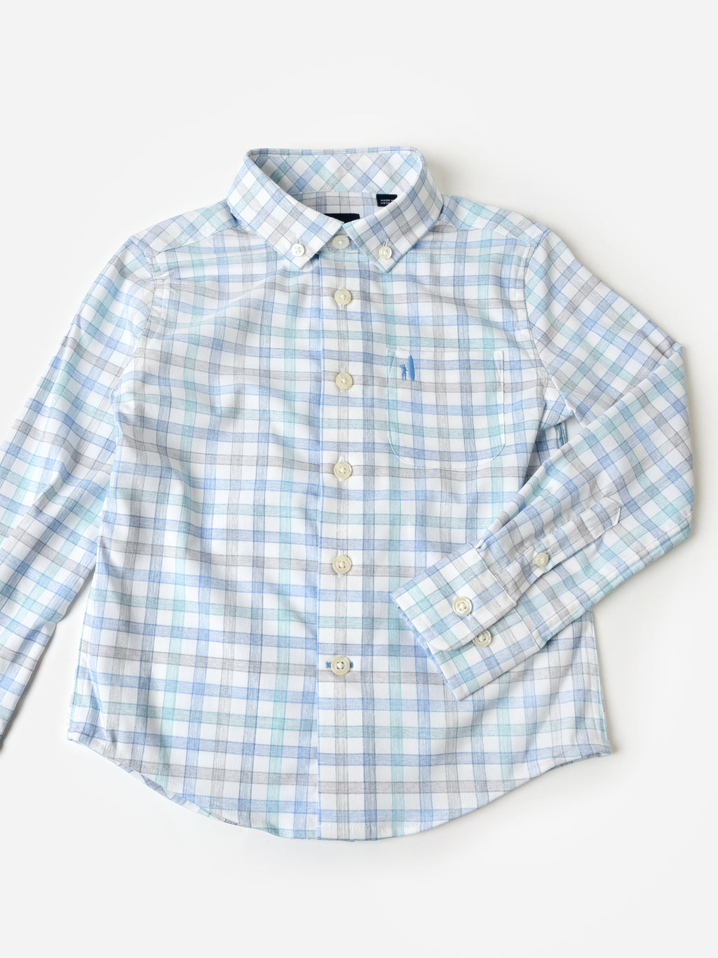 Johnnie-O Boys' Scull Jr. Performance Button-Down Shirt - Saint Bernard