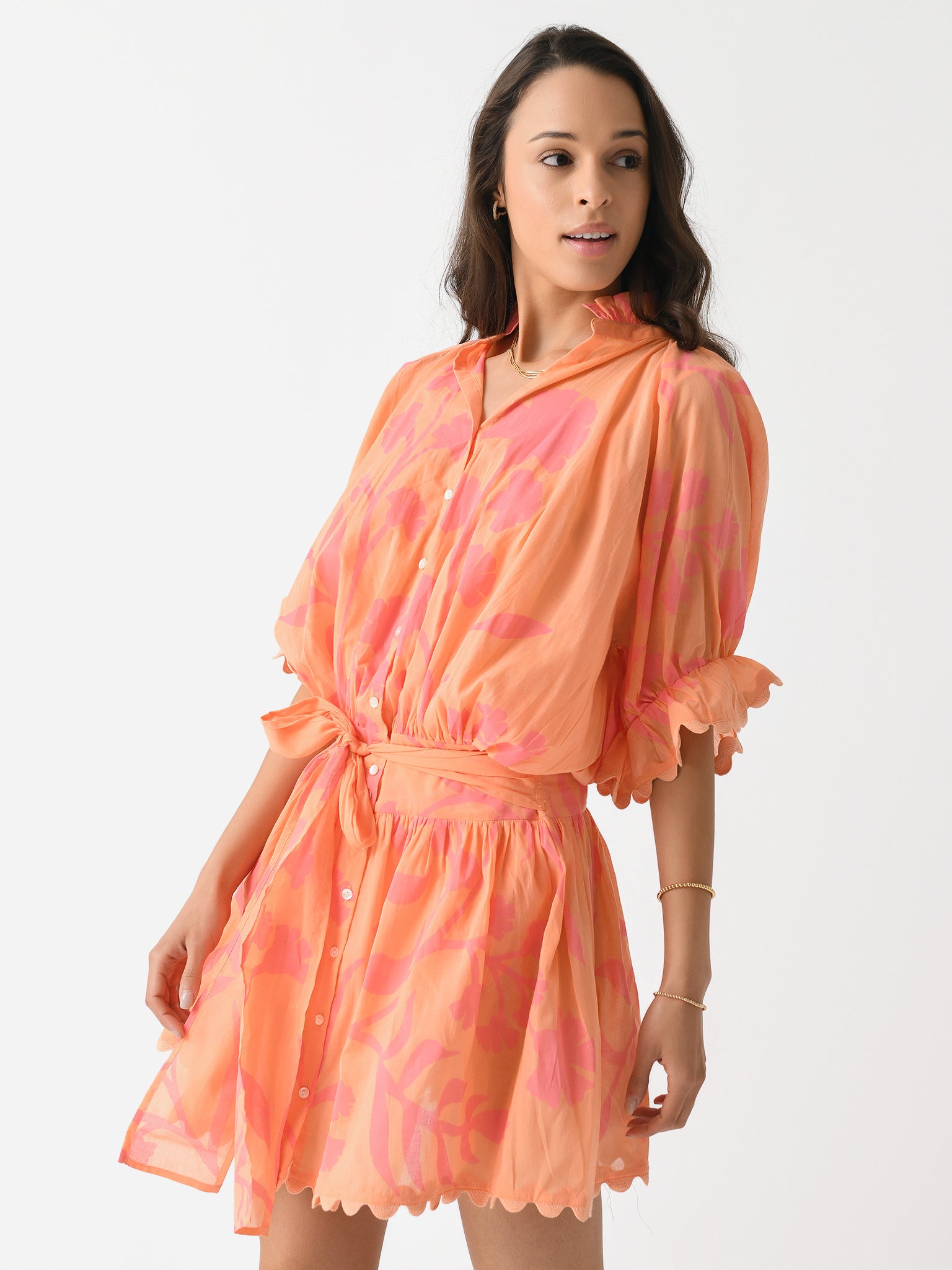 juliet dunn orange dress Embroidered cotton poplin maxi dress in orange - Juliet Dunn