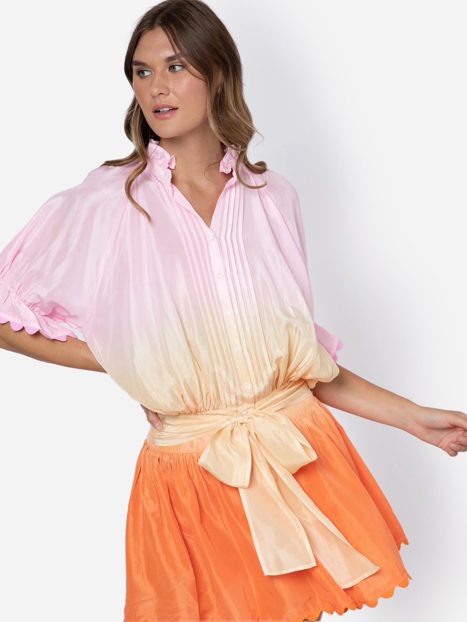 Juliet Dunn Women's Ombre Blouson Dress - Saint Bernard
