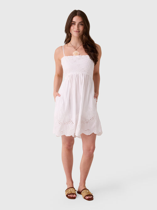 Juliet Dunn Women's Eyelet Embroidered Mini Dress