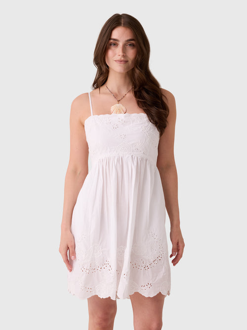 Juliet Dunn Women's Eyelet Embroidered Mini Dress