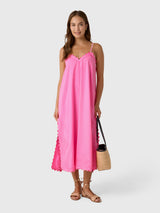 Juliet Dunn Women's Ric Rac Embroidered Slip Dress - Saint Bernard