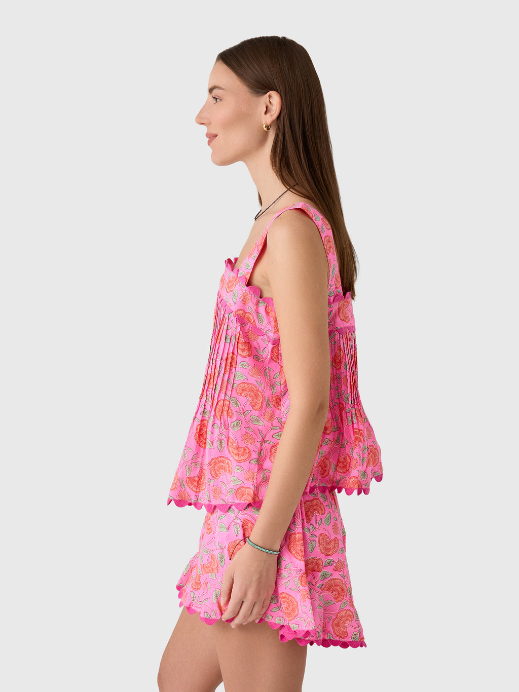 Juliet Dunn Women's Floral Print Top - Saint Bernard
