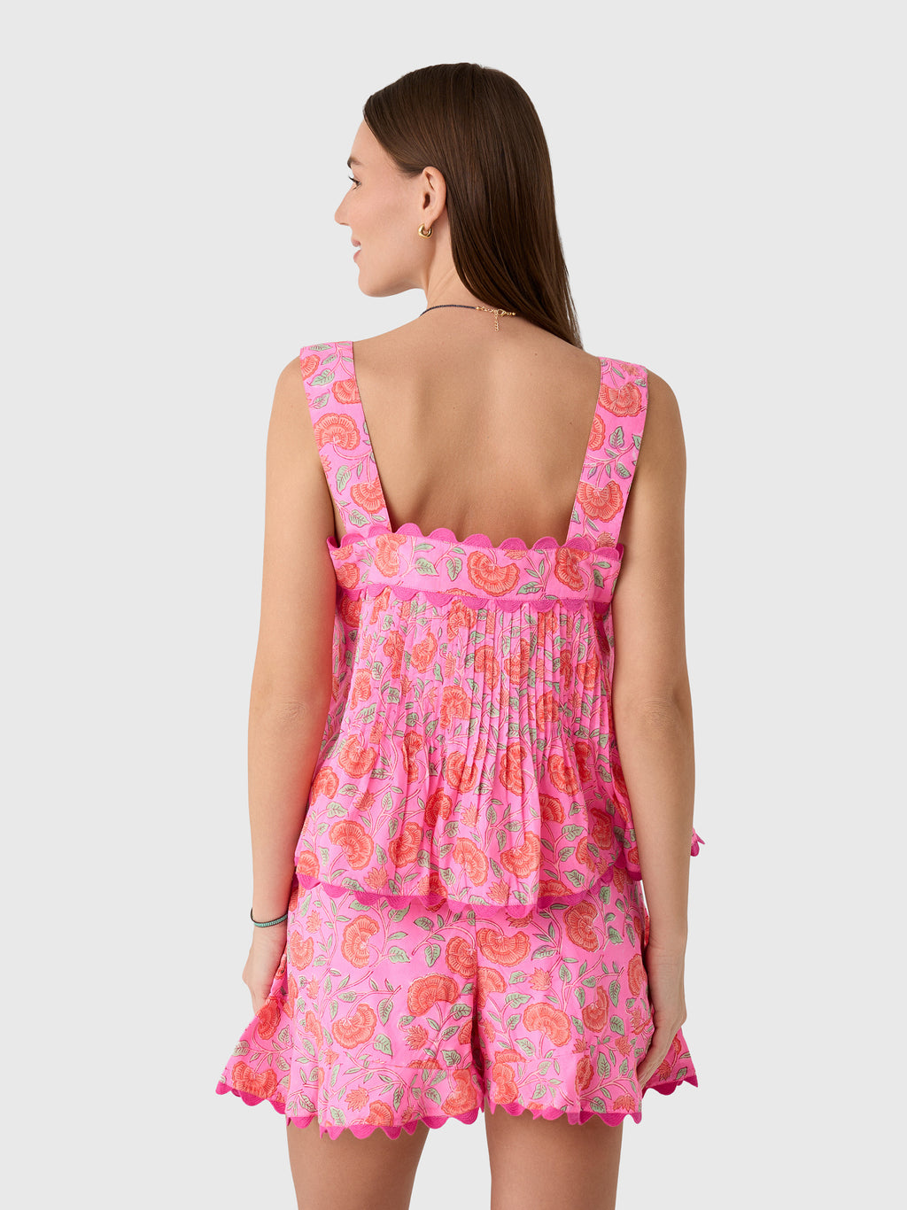 Juliet Dunn Women's Floral Print Top - Saint Bernard