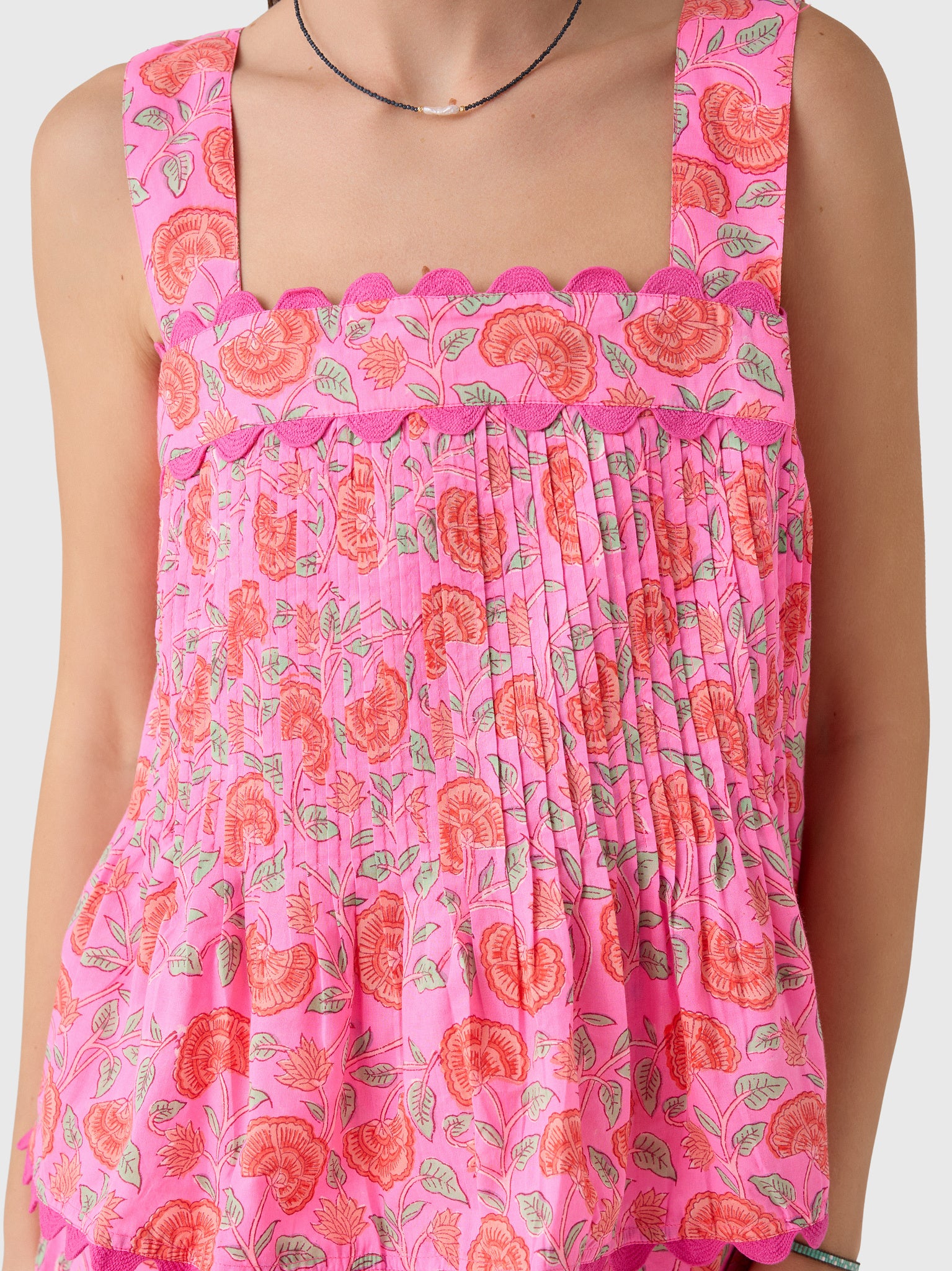 Juliet Dunn Women's Floral Print Top - Saint Bernard