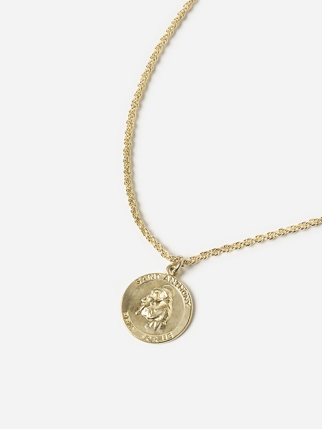 Joy Dravecky Women's Gold Filled Saint Anthony Necklace - Saint Bernard