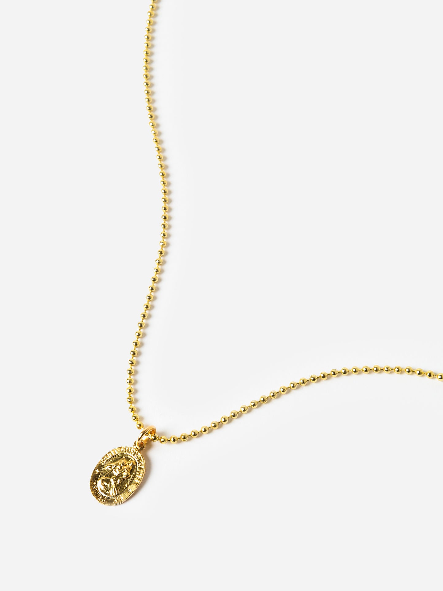 Joy Dravecky Women's Mini Saint Christopher Charm Necklace - Saint Bernard