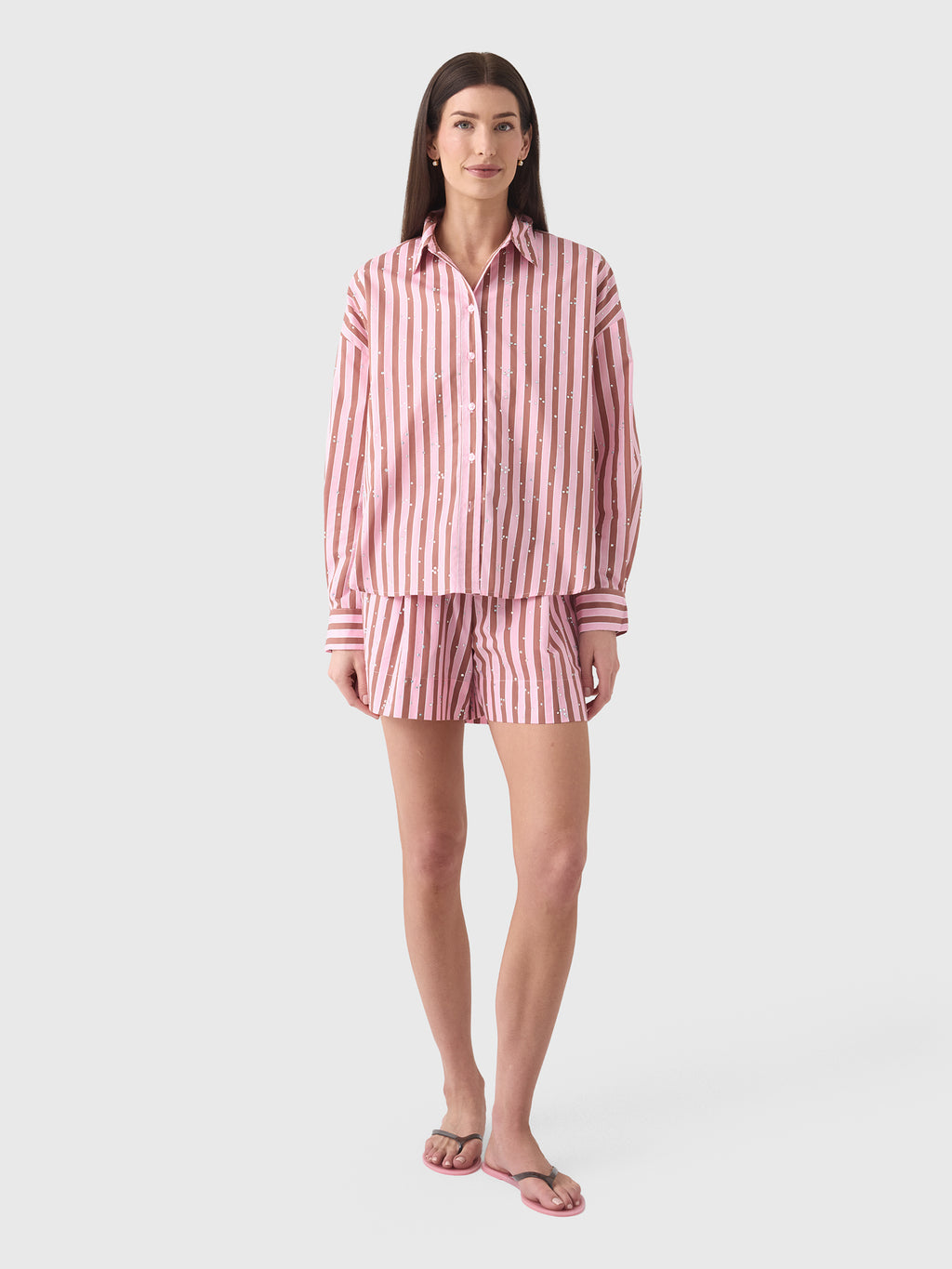 Essentiel Antwerp Women's Jeeuw Rhinestone Short - Saint Bernard
